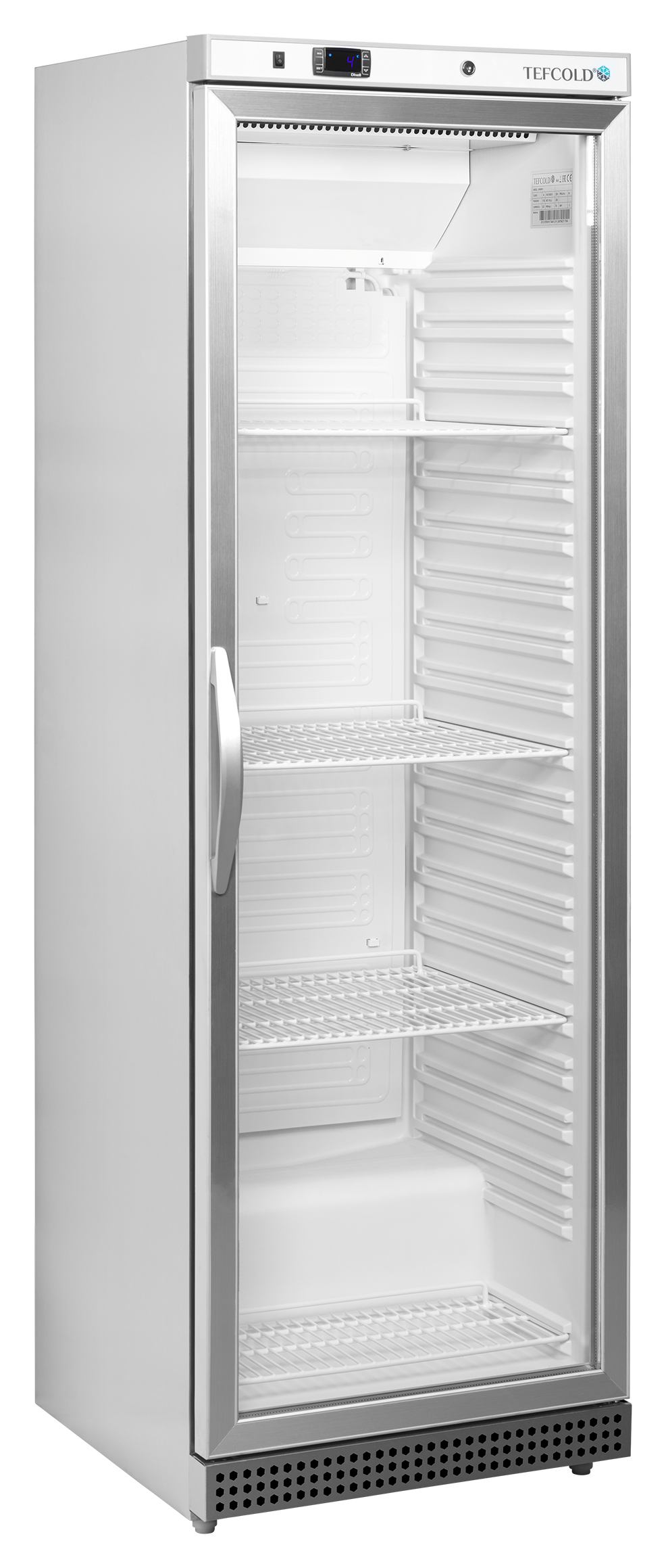 Meuble réfrigéré professionnel 1 porte vitrée blanc 350 l - UR400SG - Tefcold